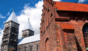 A view of the very impressive looking Lund cathedral in Sweden.