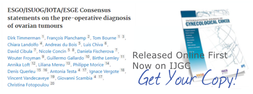 New ESGO-ISUOG-IOTA-ESGE Consensus Statement on Pre-Operative Diagnosis of Ovarian Tumours_NEW
